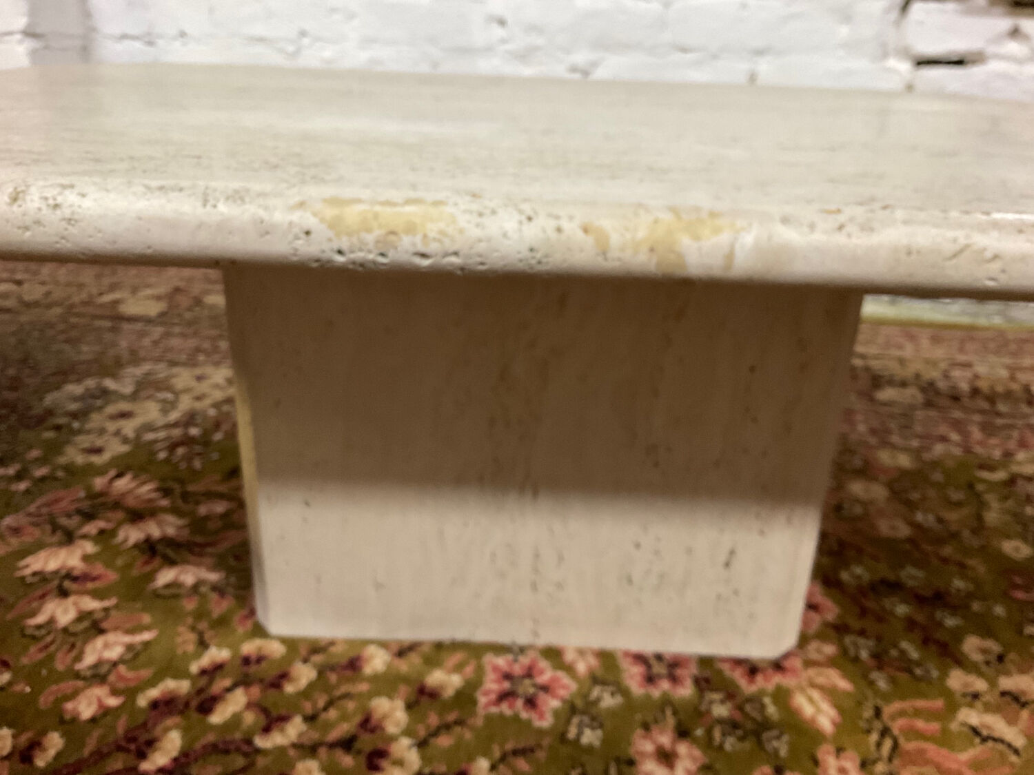 Travertine coffee table from the 70s