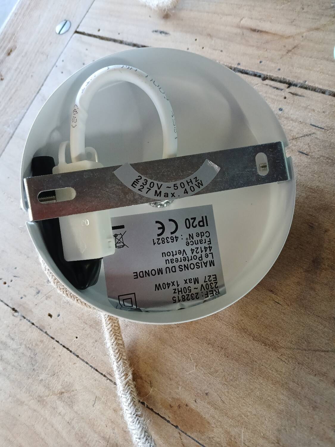 Pair of vintage tulip pendant lights