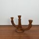 3-arm teak candle holder, 1960/70