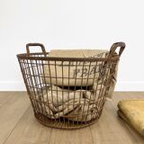 Large metal harvesting pan 50s