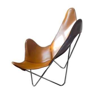 Fauteuil Butterfly AA chrome/cuir