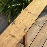 Large antique solid wood bench – 2.40 m