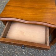 2 Louis XV bedside tables in cherry wood from 1950.