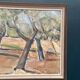 Original Swedish Oil on Canvas – "Olive Trees" by Bruno Fagerlund – Signed – Vintage and Framed – 57 × 38 cm (22.4" × 15")