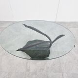 Sculptural leaf coffee table, 1970s