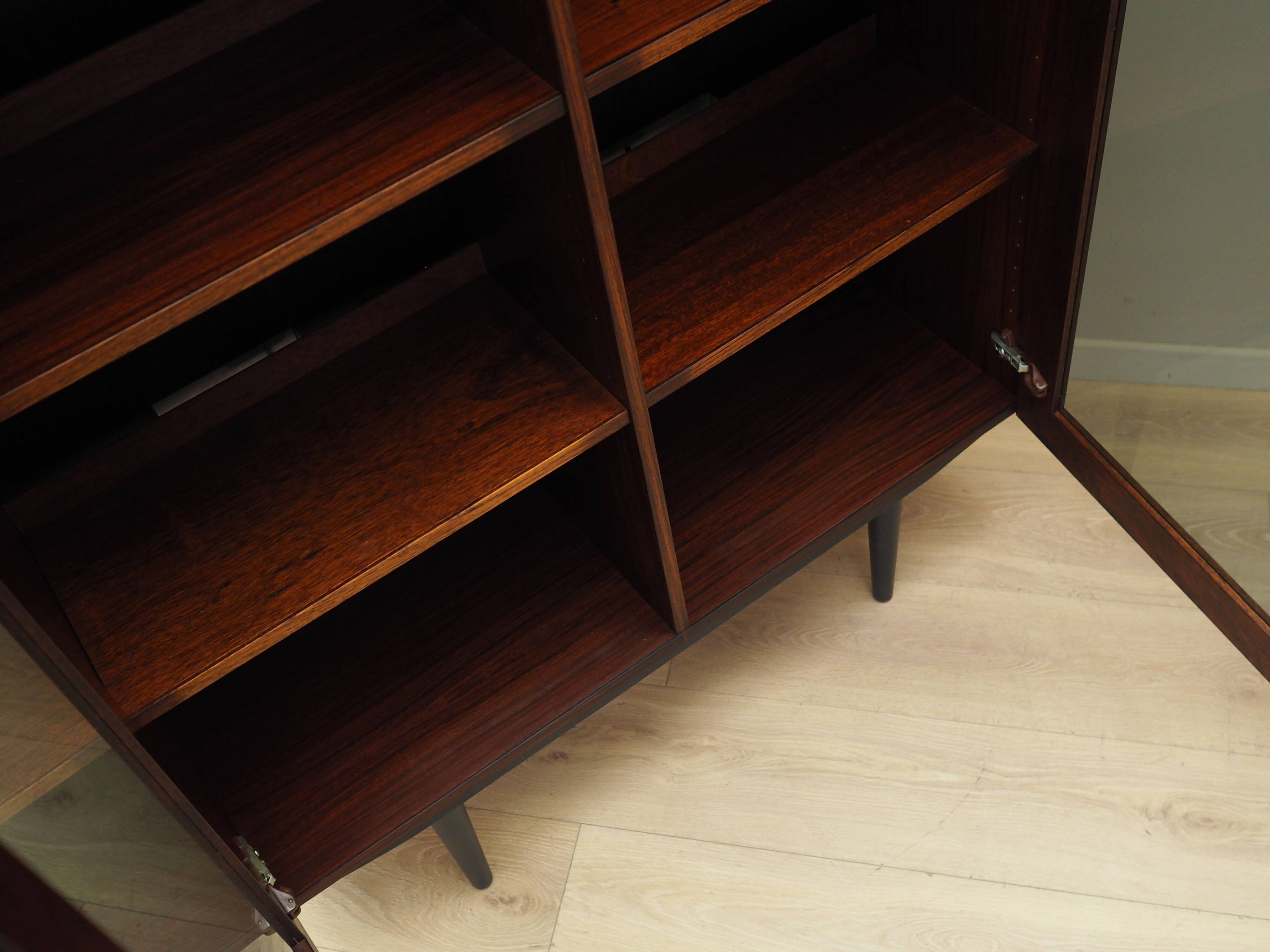 Mahogany showcase, Danish design, 1970s, production: Denmark