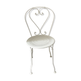 White metal chair