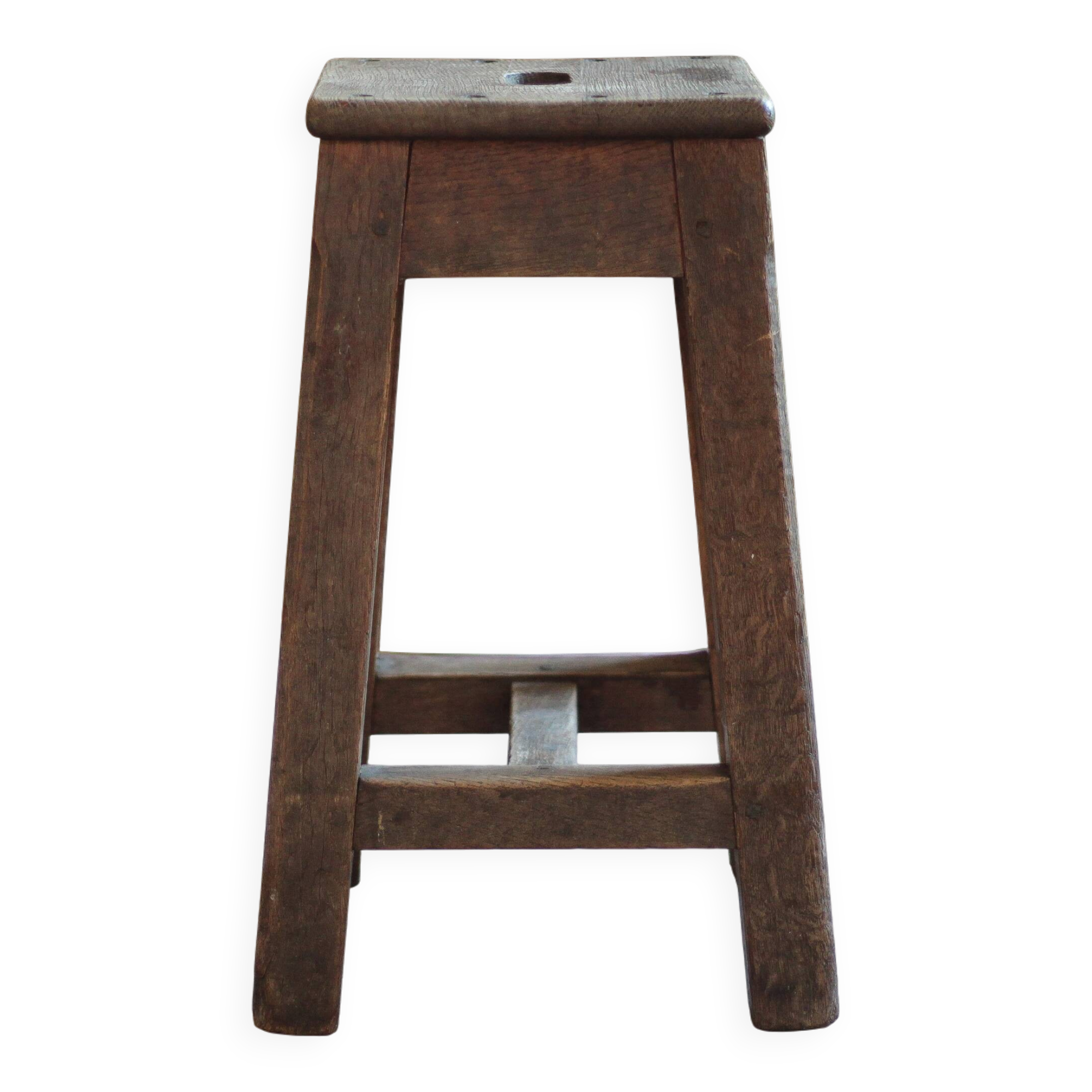 Vintage stool, solid oak stool, accent chair, decor