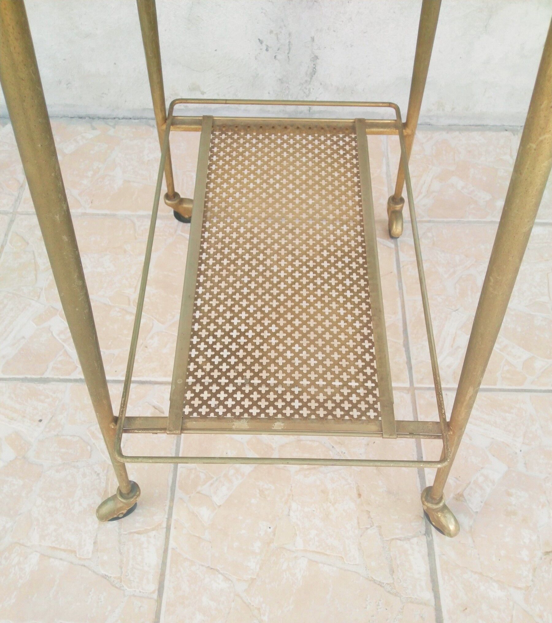 Vintage dessert in formica and brass