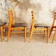 Set de 4 chaises scandinave vintage