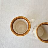Set of 2 vintage mugs "Old English Cottage" - Staffordshire