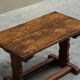 Wabi Sabi style side table in solid oak