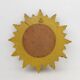 Miroir en résine en forme de soleil doré avec miroir convexe, France, années 1960.