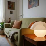 Murano glass incamiciato mushroom table lamp VeART 1970s