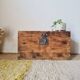 Old solid wood storage trunk – Raw Patina