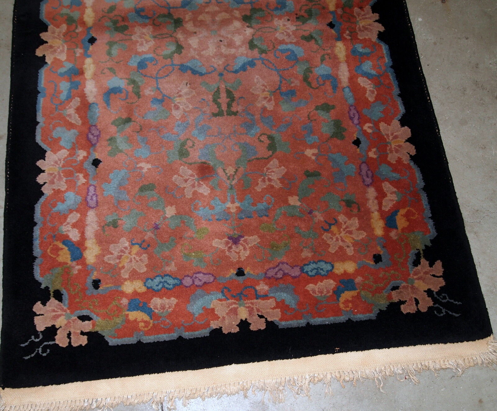 Former carpet chinese handmade 89 x 150cm, 1920