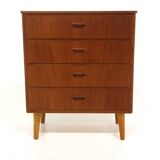 Commode scandinave en teck, Suède, 1960