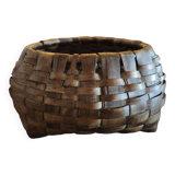 Woven wooden basket - 1930s/1940s