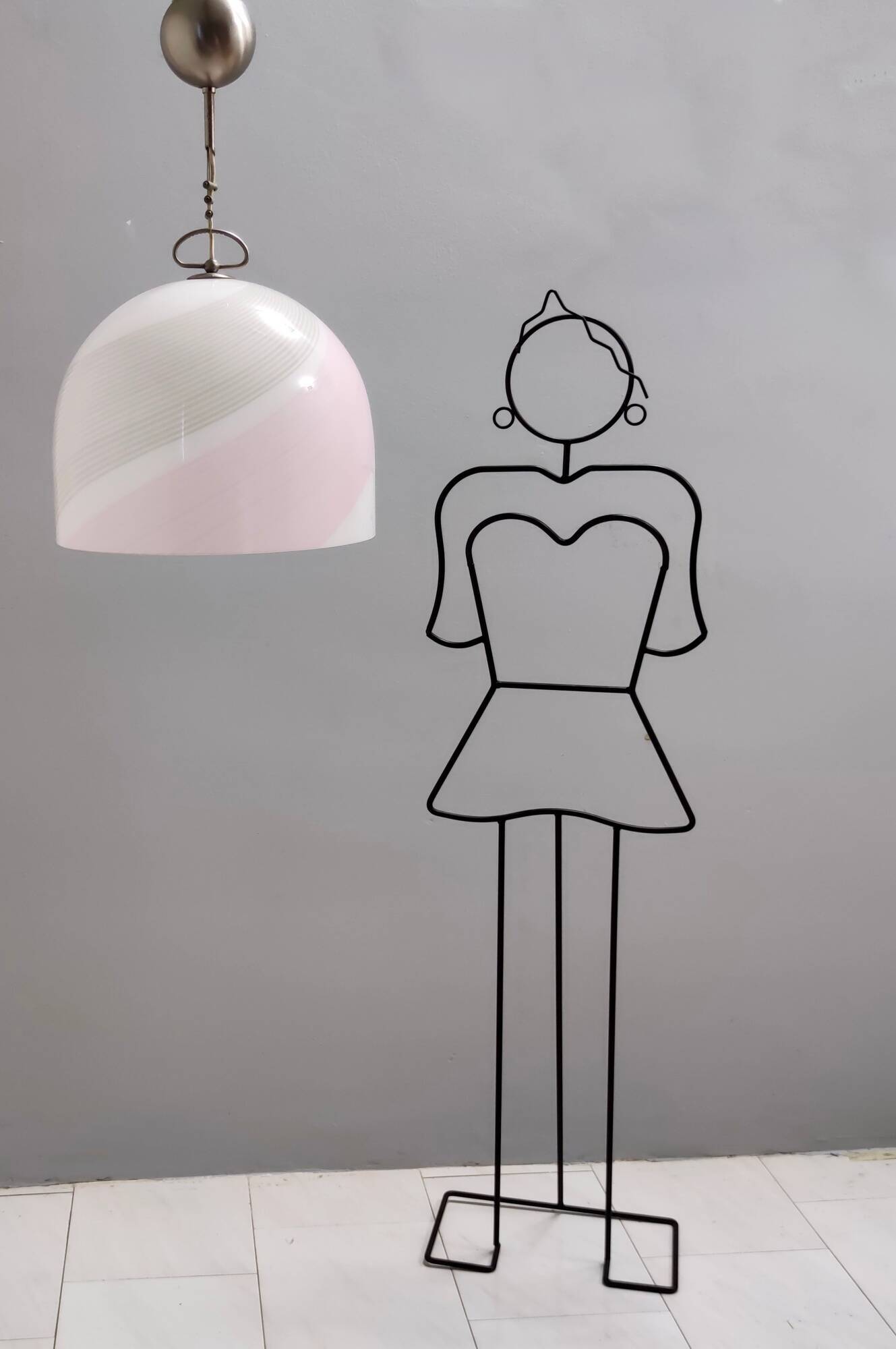 Bell-Shaped Murano Glass Pendant by Lino Tagliapietra for La Murrina