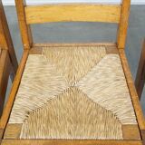 Set of 4 oak Haagse School design dining chairs from the early 1900s