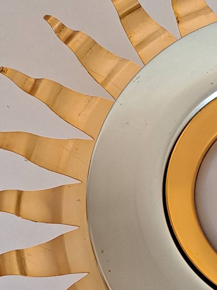 Plafonnier en métal doré