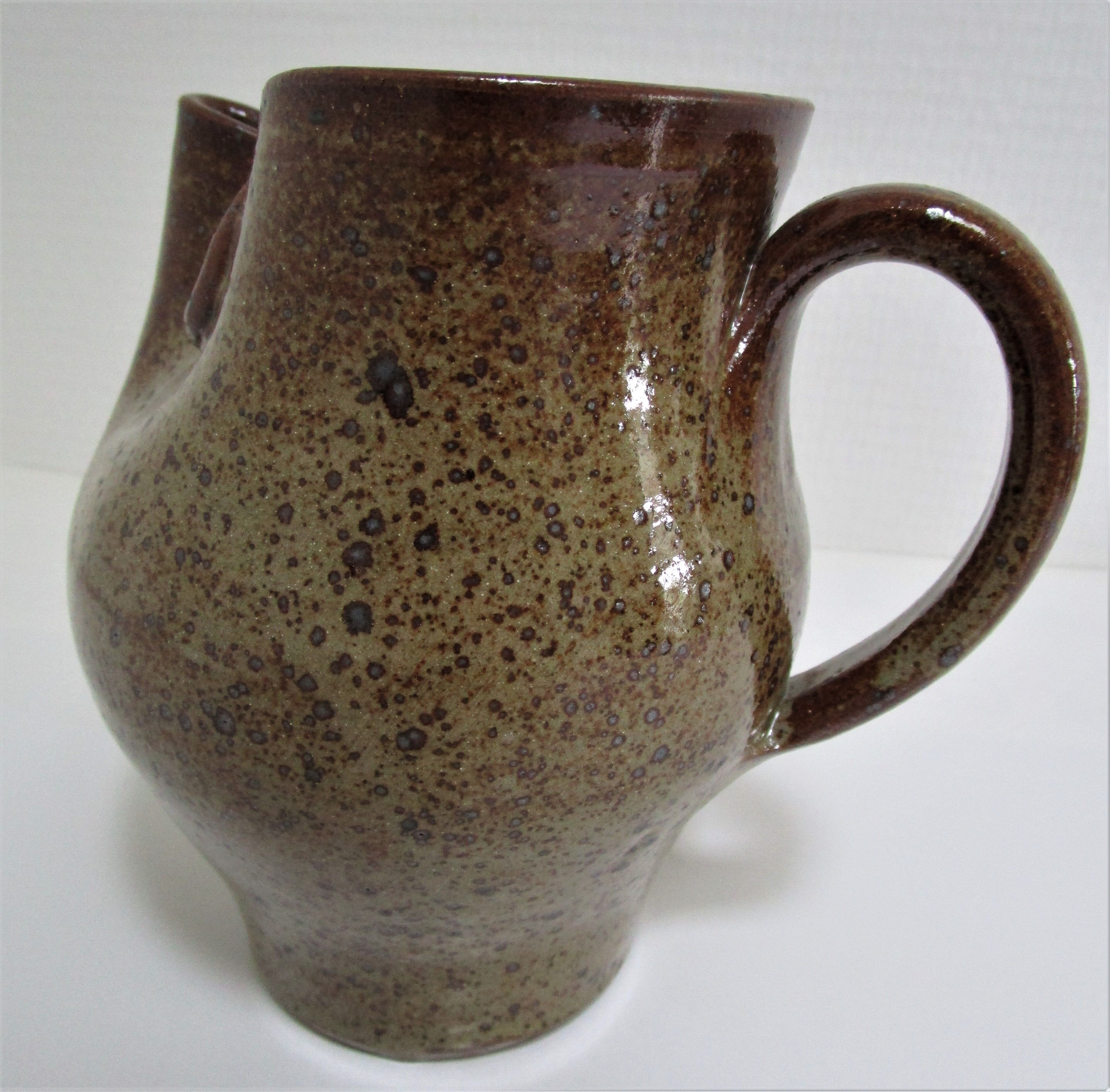 Vintage zoomorphic sandstone pitcher