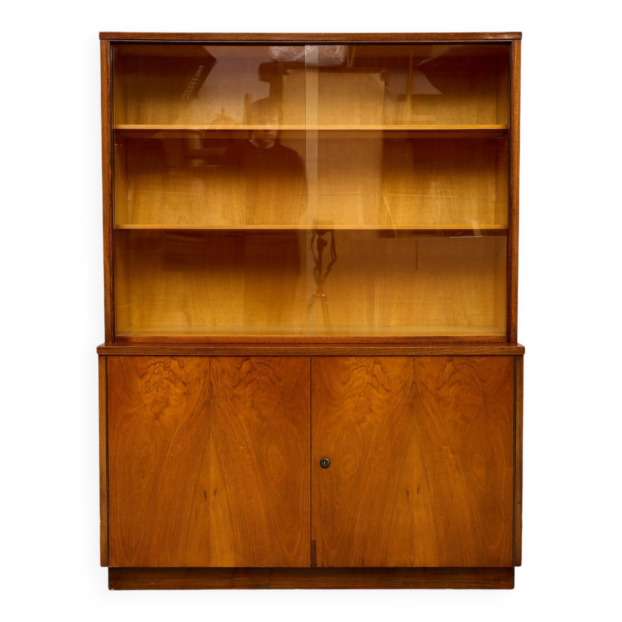 Art Deco Display Cabinet, SETONA Czechoslovakia 1956 Vintage