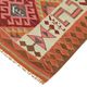 Turkish Handwoven Vintage Herki Kilim 110 cm x 318 cm
