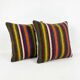 Set of 2 vintage kilim cushion covers 48x48 cm