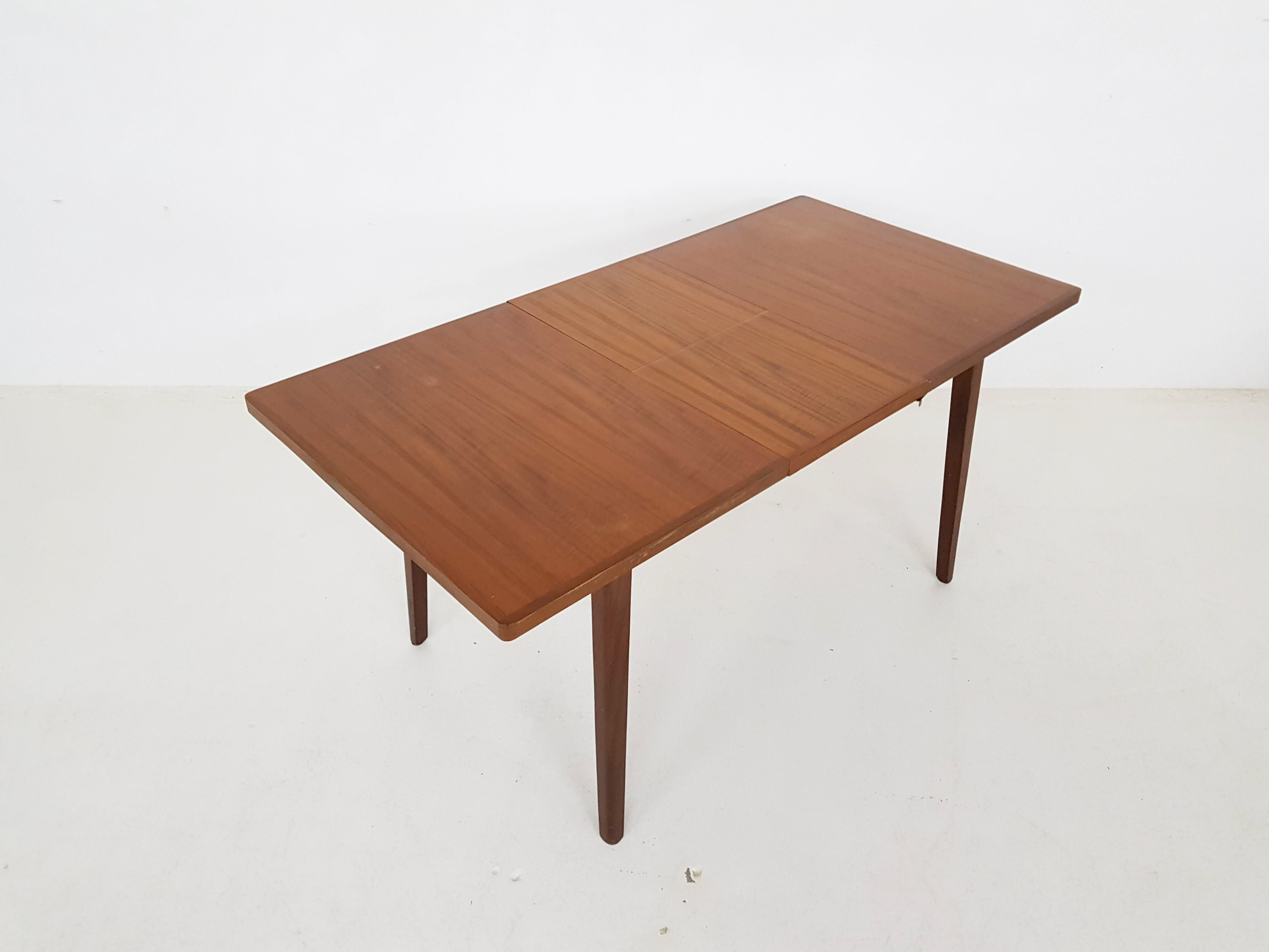Vintage teak extendable dining table, The Netherlands 1960’s