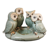 Ceramic owl candle holder