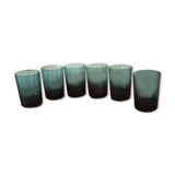 Lemonade glasses with magnetized tray, 70s' vintage