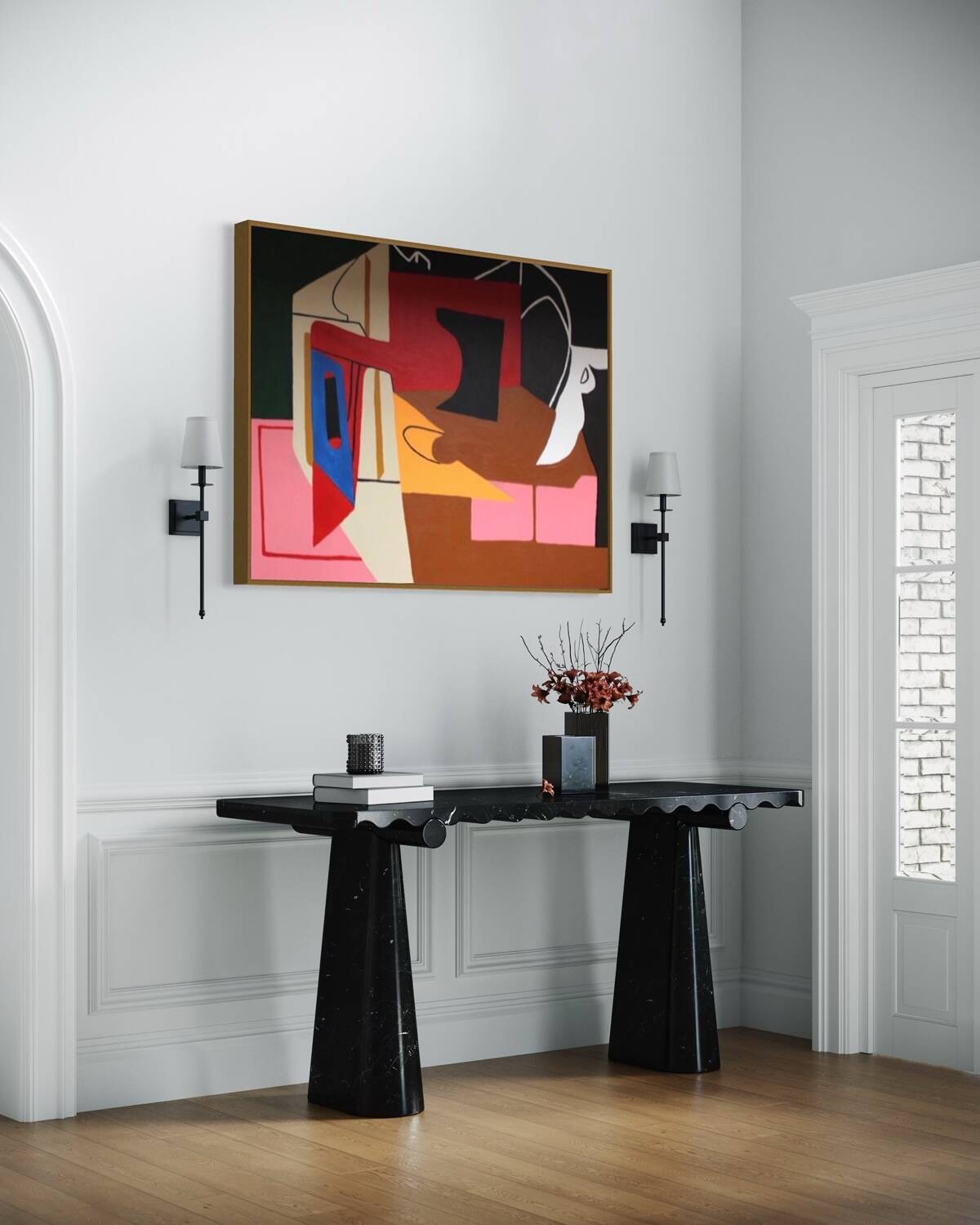 Contemporary abstract geometric forms No7