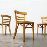 Mid-century German bentwood chairs by ZPM Radomsko for Mobilair, 1950s, set of 3.