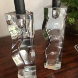 Vintage Scandinavian candle holders pair