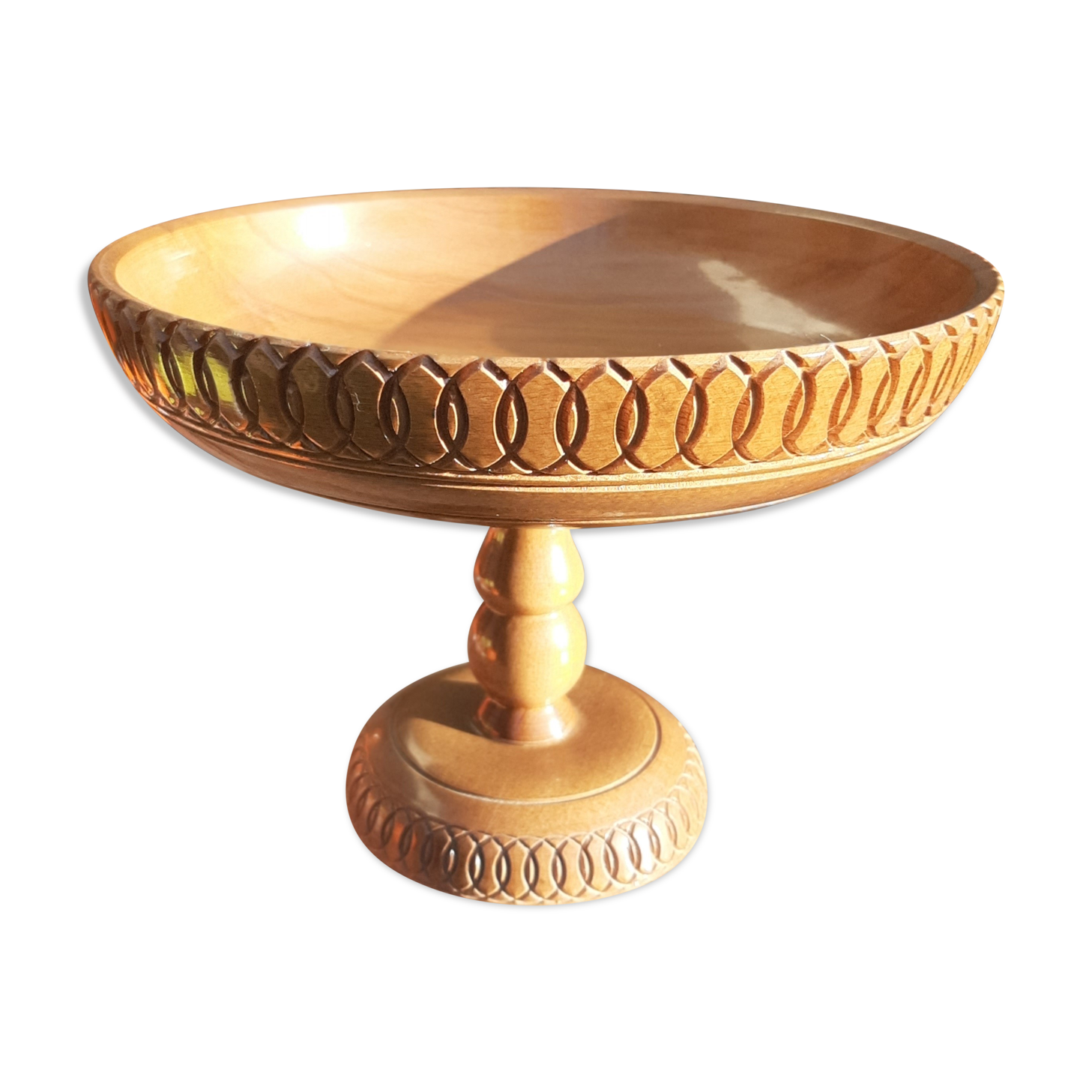 Cup fruit wood turned