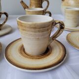 Coffee service for 10 people Longchamp 23 pieces 70s