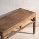 Banc bas ancien en bois de pin – Chine, vers 1890