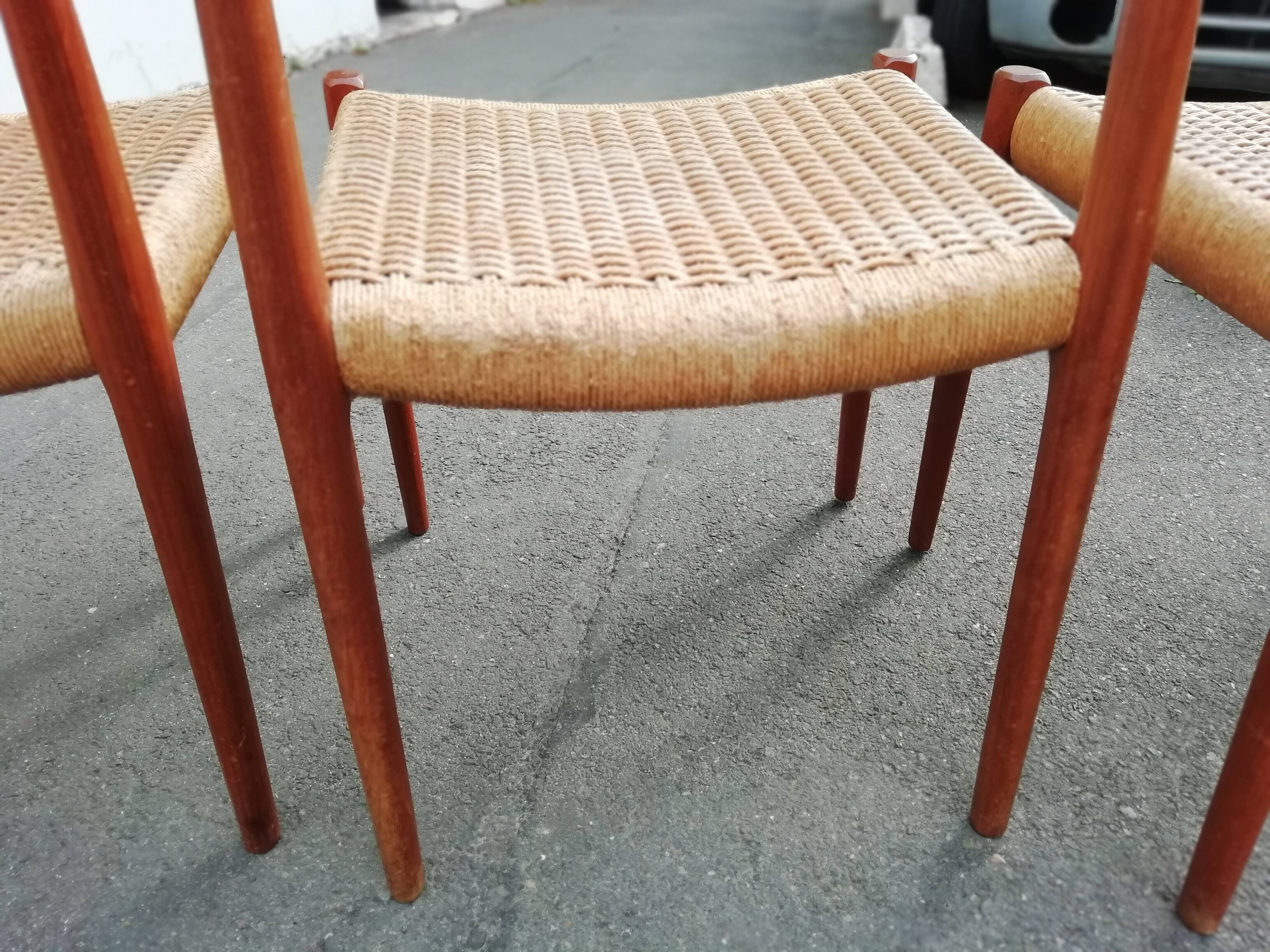 4 chairs from N.O. Moller