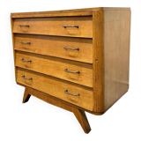 Vintage chest of drawers with compass feet