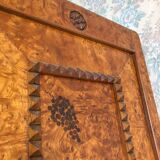 Unique model craftsman's cabinet, cabinetmaker's cabinet, 3-door cabinet, French marquetry furniture