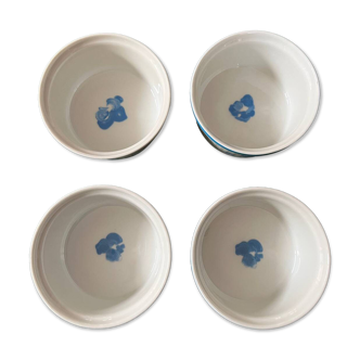 4 porcelain ramekins, Courrèges