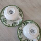 Old Gustavberg porcelain cups and saucers, Fasan collection