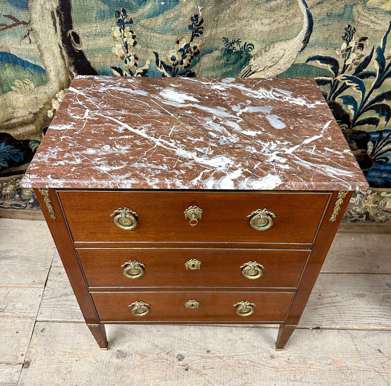 Small Louis XVI Style Mahogany Commode. Napoleon III period