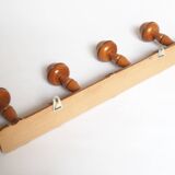 Wooden coat rack