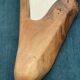 Brutalist mirror made of olive wood