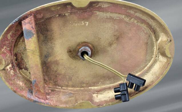 Pair of gilt bronze wall sconces in the Directoire style by Lucien Gau.