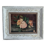 Tableau nature morte bouquet de fleurs