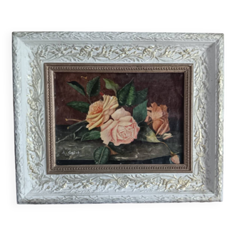 Still life painting bouquet of flowers