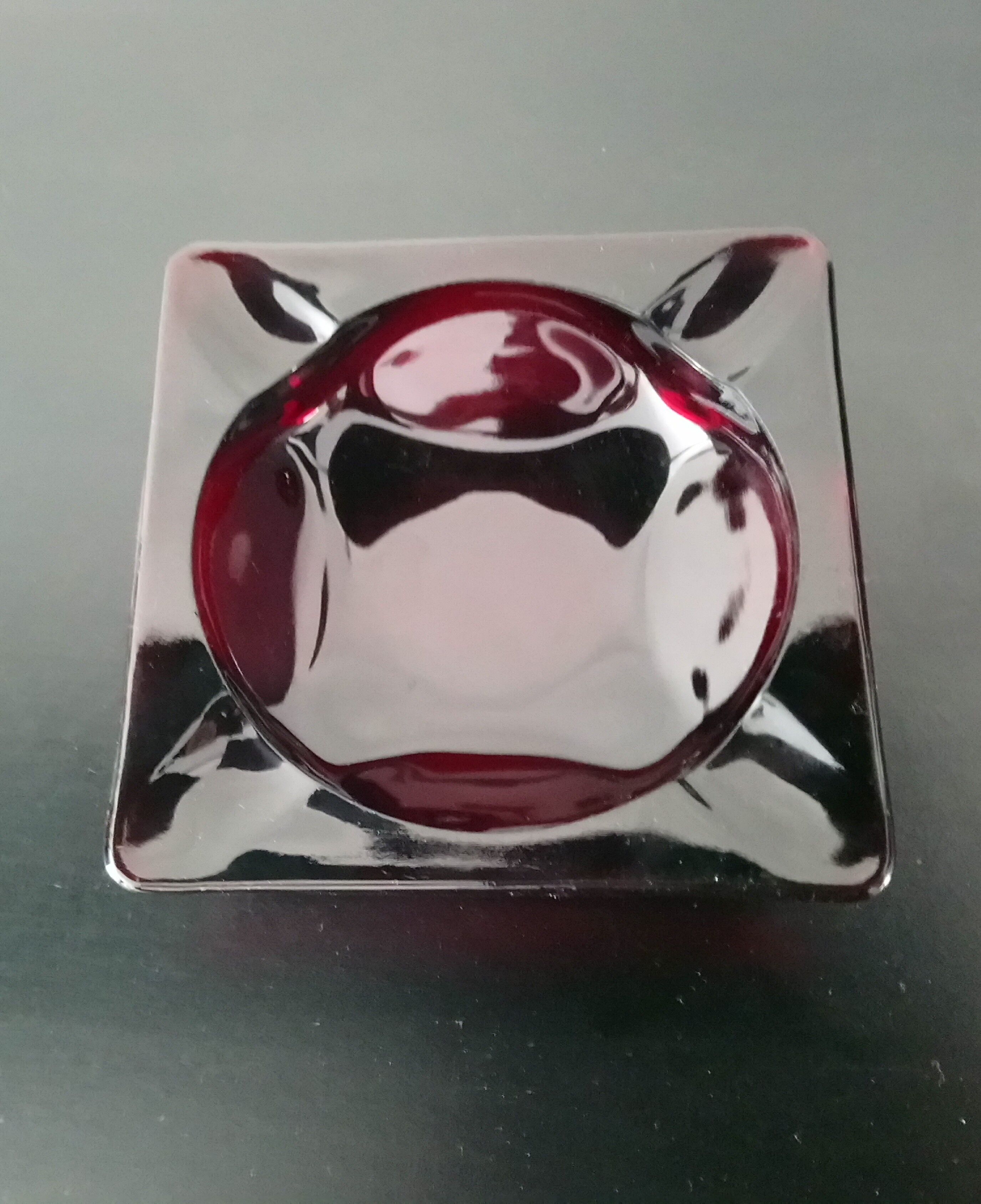 1960s glass ashtray